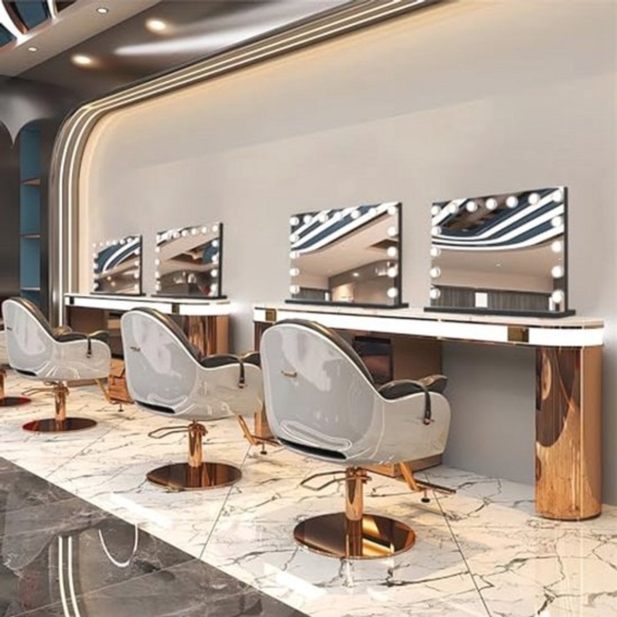 Hollywood Make-upspiegel met Dimbare LED Verlichting en Verstekende Vergroting