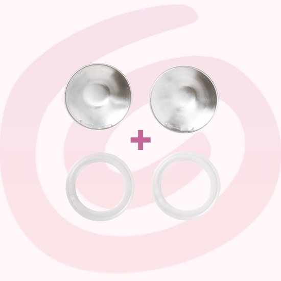 Silverette® Tepelkapjes - REGULAR + O-FEEL™ Ringen - Originele Zilveren Tepelhoedjes - Klinisch Getest - 925 Zilver van Silverette® — afbeelding 3