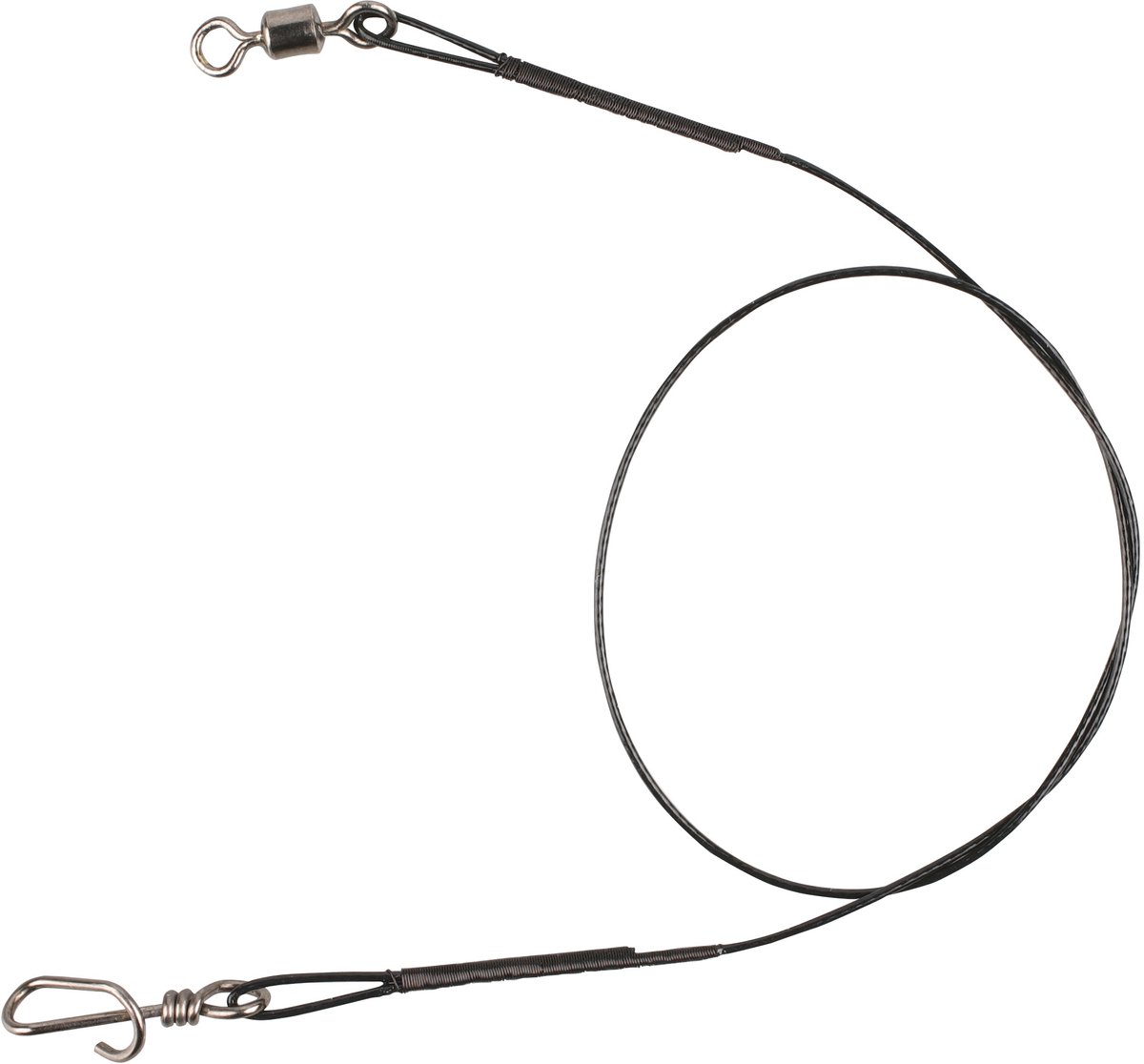 Stalen Snoekonderlijn 25 cm – 23 kg – 2 Stuks – Roofvis – Mikado