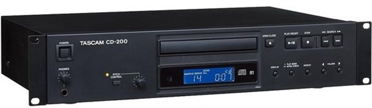 Cd Speler - Muziekspeler Audio - Muziek Afspelen - Rack Mount Formaat - 41 Kilogram - Zwart