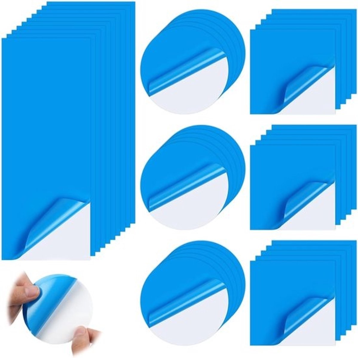 40 Stuks Zelfklevende Vinyl Reparatie Patches voor Zwembaden, Spa's en Opblaasbare Producten