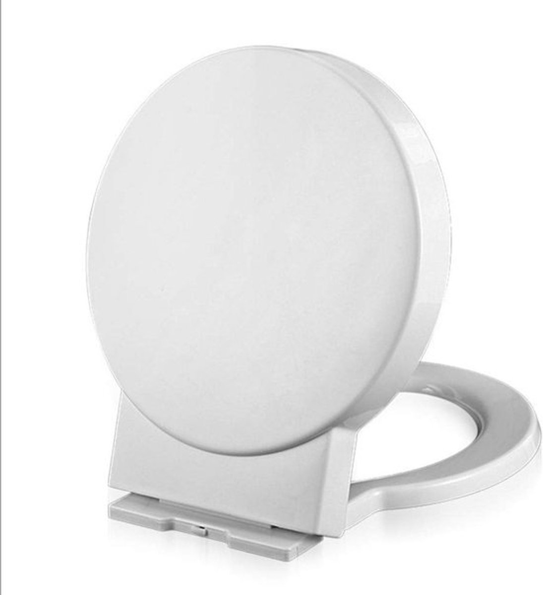 Toiletbril - WC-bril Duroplast - Stil Sluiten - Eenvoudig te Reinigen - 44x39cm - Wit