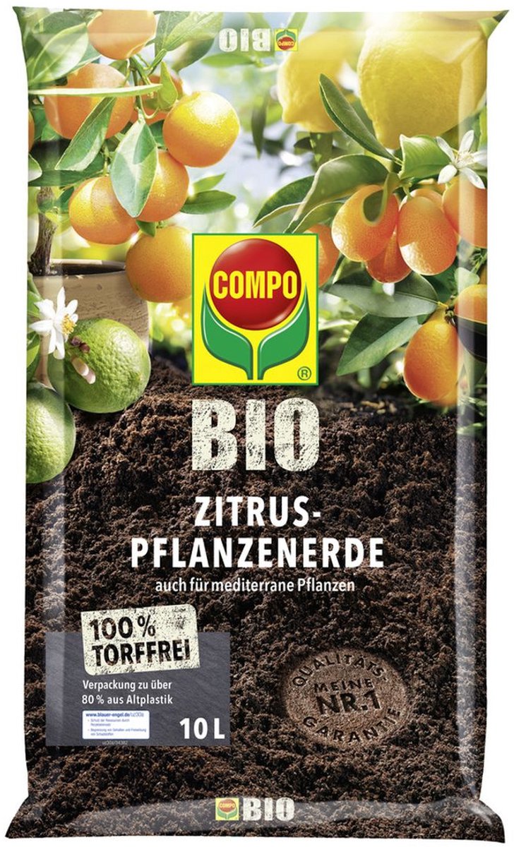 COMPO Bio Citrusplantengrond Veenvrij - 10 Liter