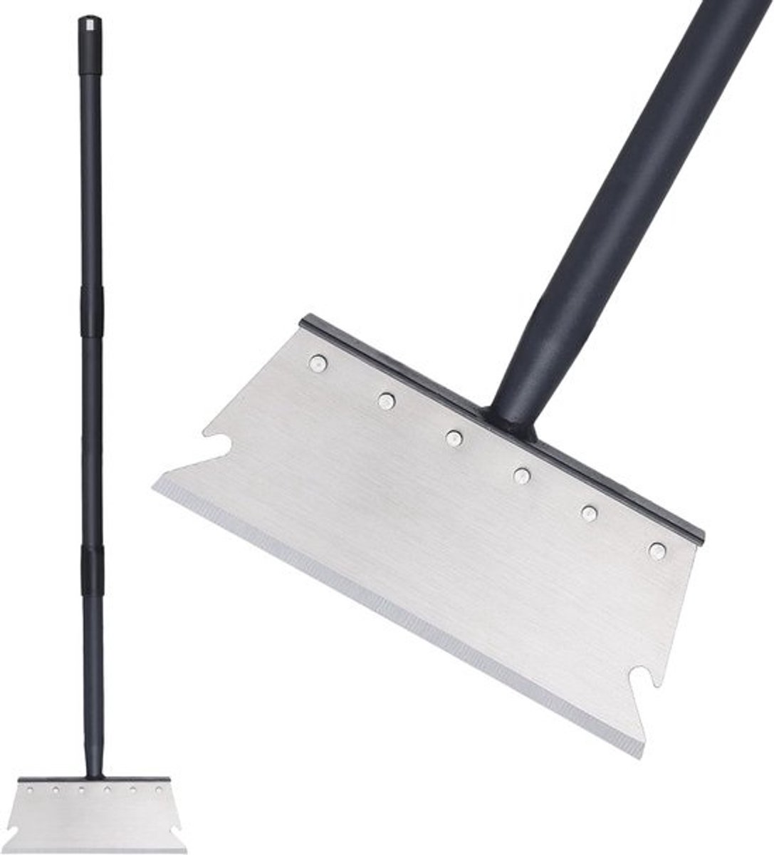 Tuin Schoonmaak Schop - Gazonrand Schraper - Onkruid Verwijderen - Verstelbare Handgreep - 130 cm Lengte - Zwart