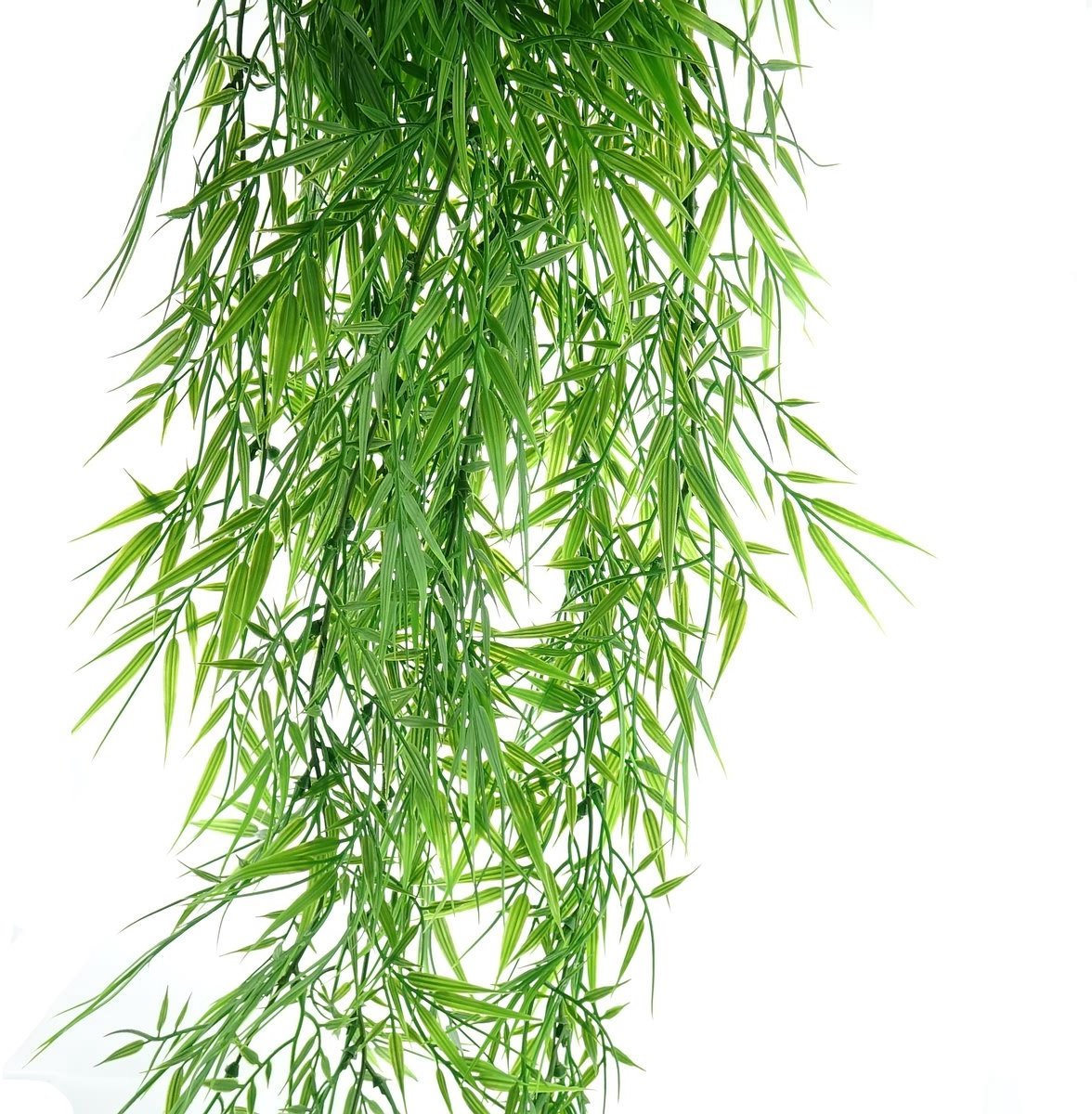 Groene bamboe kunstplant 102 cm in hangend - Kunstplanten/nepplanten