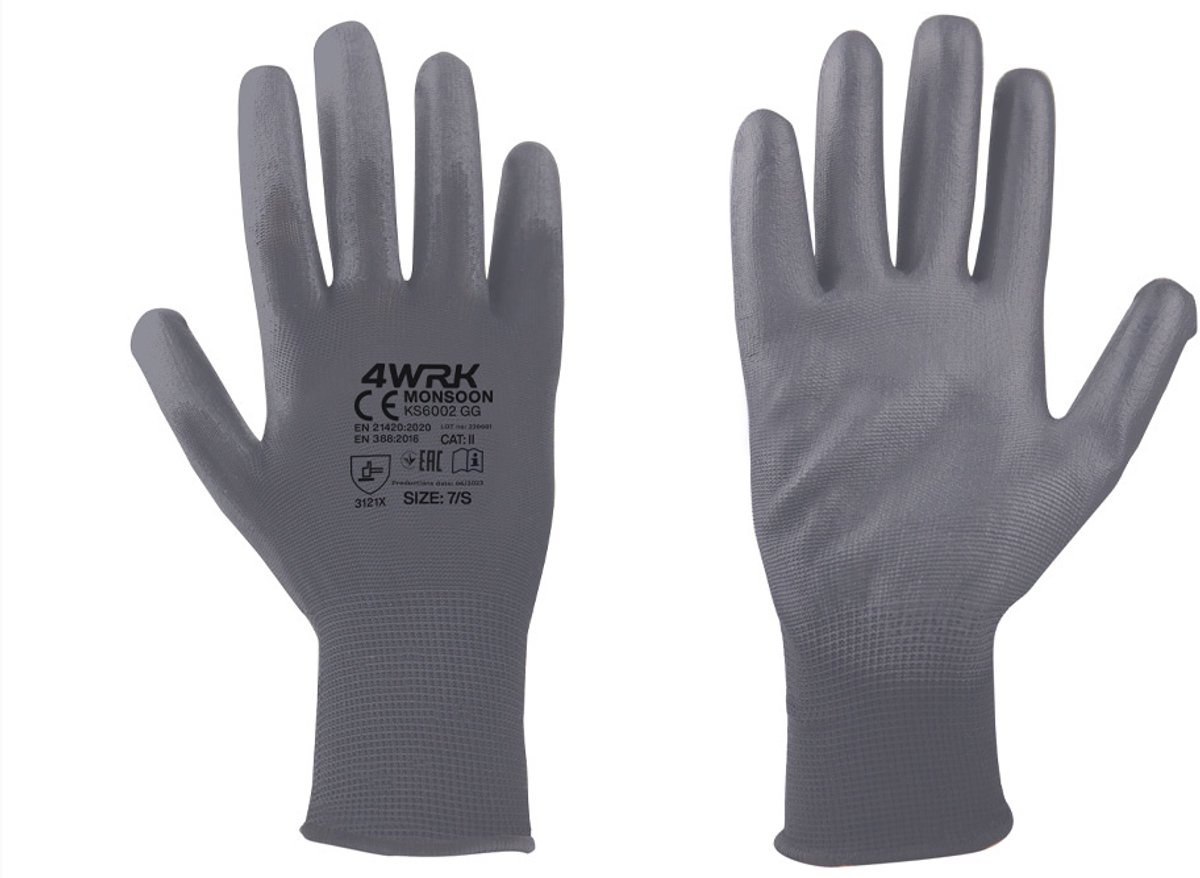 MONSOON GG Werkhandschoenen-Veiligheidshandschoenen-Montagehandschoenen -12 paar maat- 9/L