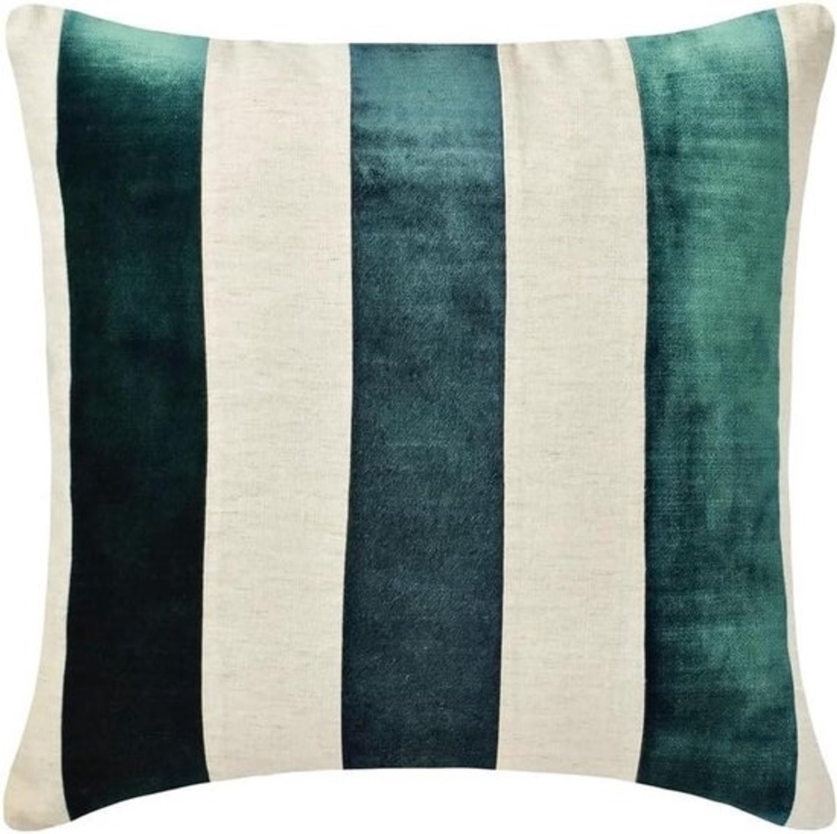 Decoratieve Kussenhoes - Fluwelen Kussen - Woonkamer Decoratie - Handgemaakt Ontwerp - 45 x 45 cm - Blauwgroen