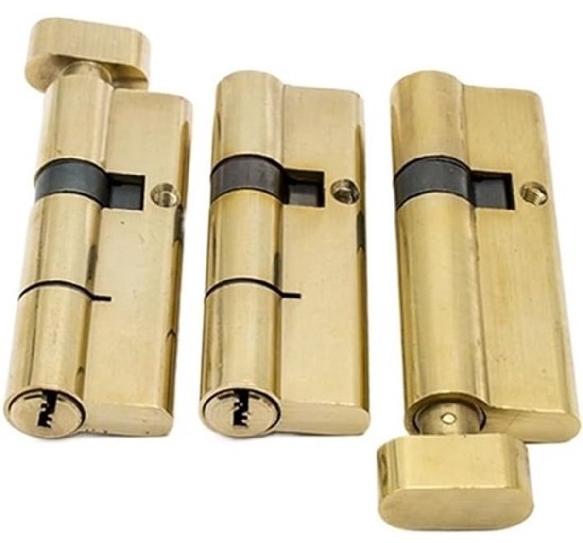 Cilinderslot met dubbele cilinder en 8 sleutels - 100/105/110 mm - Hoogwaardige deurbeveiliging