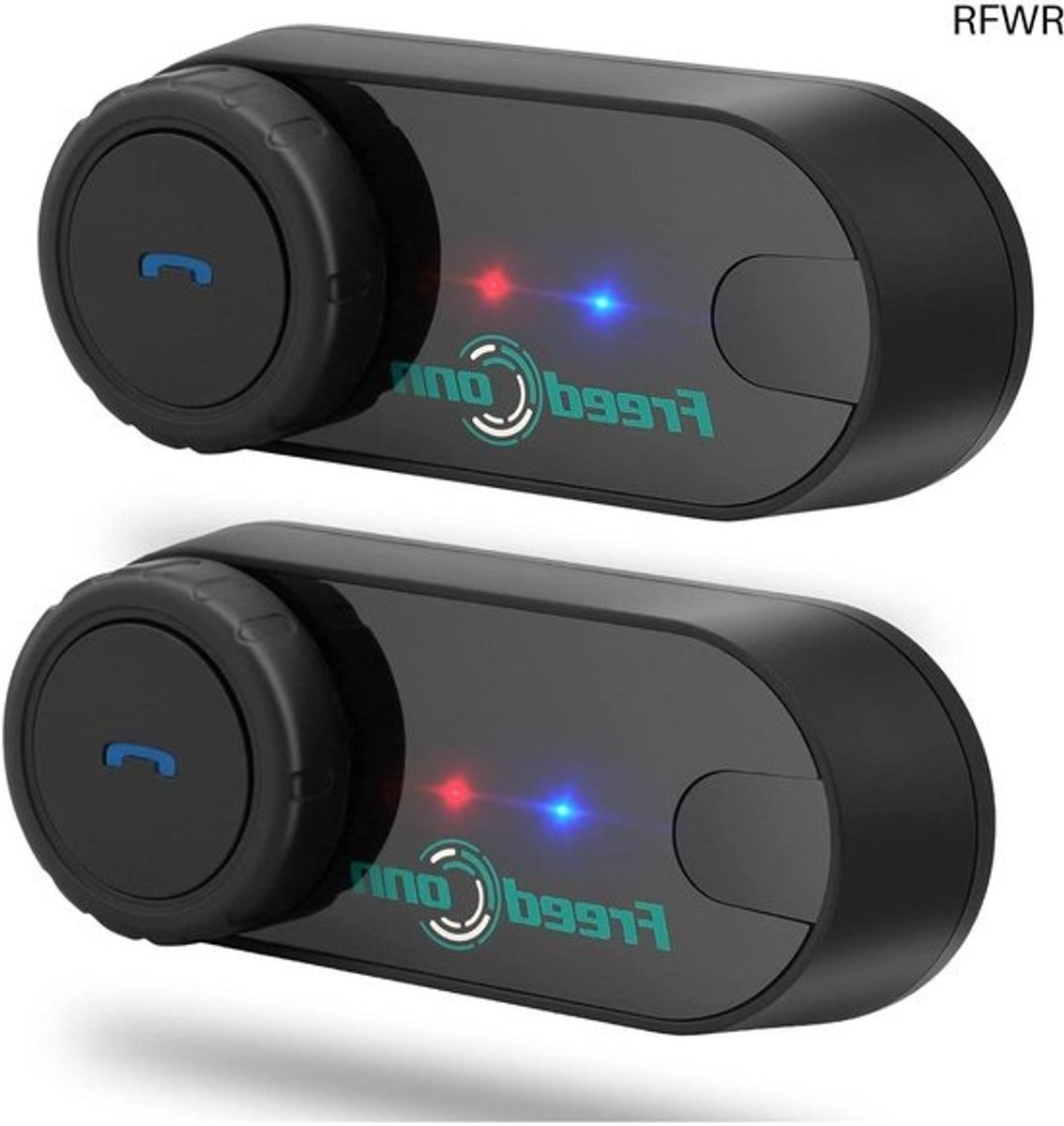 RFWR® Motorfiets Bluetooth Headset met Intercom en Muziek Delen - 800m Bereik en Lange Batterijduur