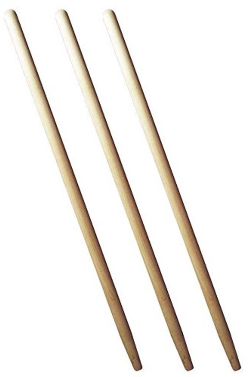Gereedschapsstelen Set van 3 - Houtsteel Ø 28 mm, 110 cm