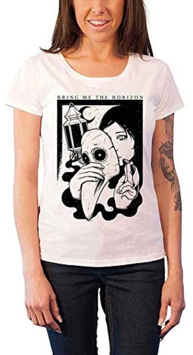 Dames T-shirt met Plague design