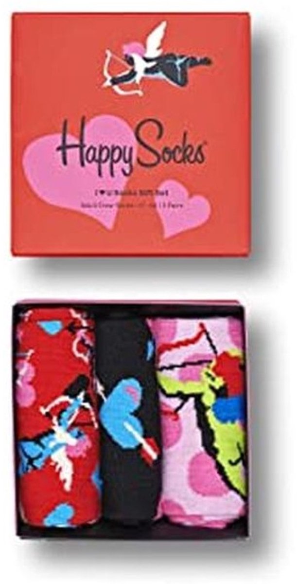 Kleurige Sokken Giftset voor Mannen - Love You 3-Pack (Maat 41-46)