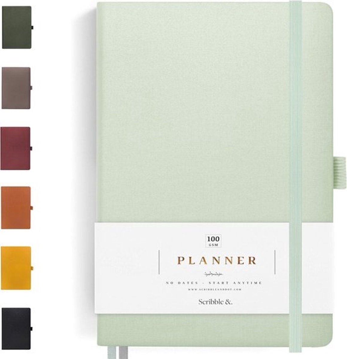 Dagelijkse planner en agenda - week- en maandplanner in A5-formaat, hardcover - Bereik je doelen