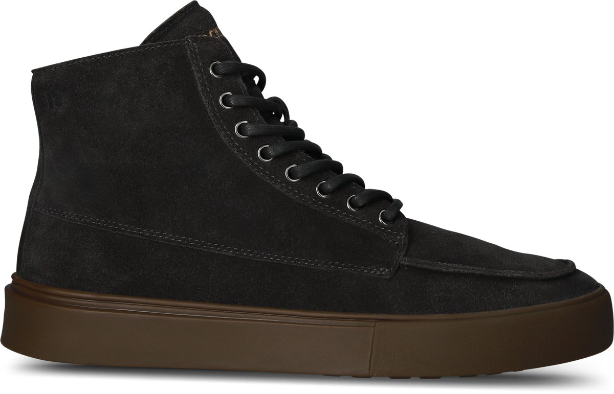 Blackstone RUBY EERO - ZIPPER - CG524 Bitumen - Sneaker (high) - Heren - Dark grey - Maat: 46