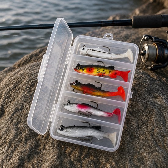 Fish-Xpro Hybrid Snoek Kunstaas Set - 5 Stuks - 10 cm - 10 g - Tacklebox — afbeelding 3
