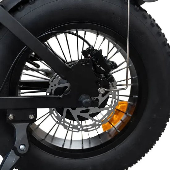 Ebikekopen.com Fatbike OUXI C80 - Fatbike V8 - Nieuwste Model - Hydraulische remmen - 2025/2026 Model - Incl. Slot - Telefoonhouder - Alarmsysteem - NFC-chip - Voetensteuntje - Met Accessoires - Straatlegaal - Ebike - Elektrische Fiets - OUXI van Ebikekopen.com — afbeelding 2