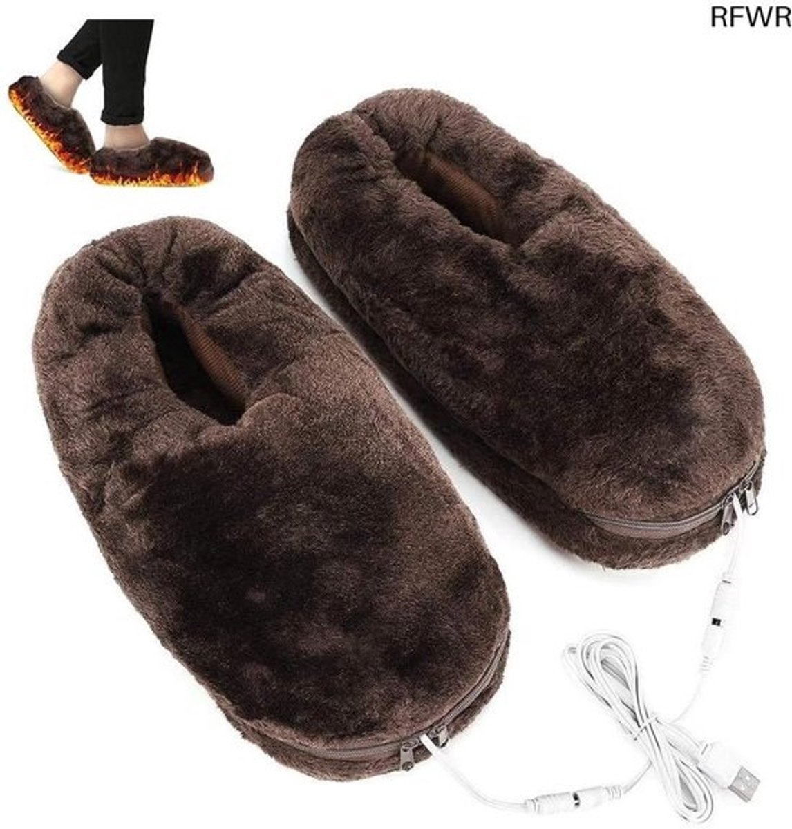 RFWR® Comfortabele verwarmde pantoffels met USB-aansluiting voor mannen en vrouwen