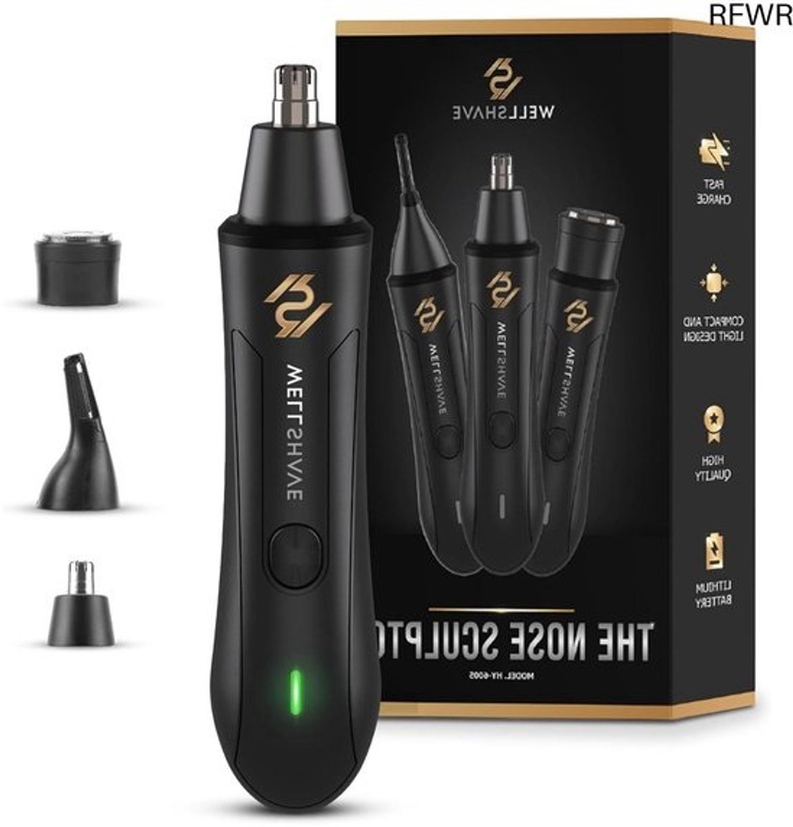 RFWR® Neustrimmer voor Mannen - Wenkbrauw en Oorhaar Trimmer