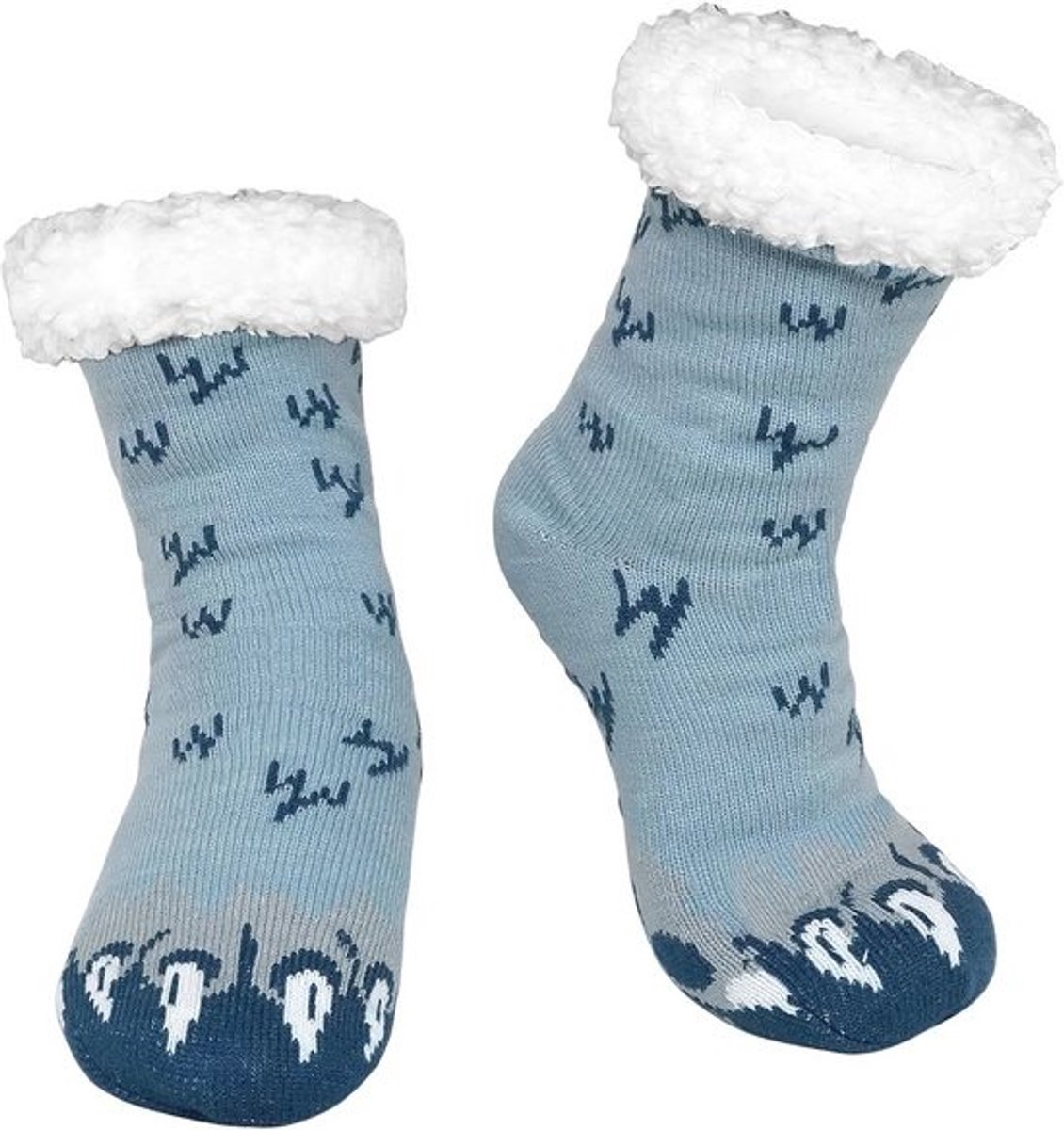 Heren Wintersloffen Sokken - Antislip Thermische Huissokken voor Mannen - Warme en Zachte Fleece Huissloffen voor Kerstcadeau