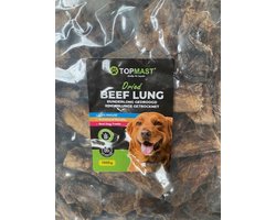 Topmast Longen - Rund 5 x 1 Kilo - Gedroogd - Hondensnack - Gedroogde Runderlong - Natuurlijke Hondensnack