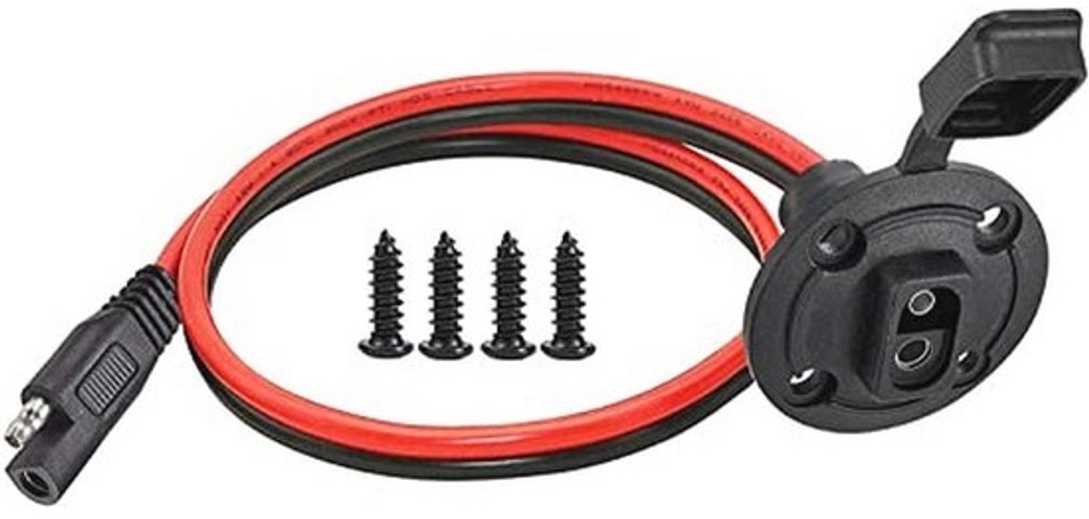 Weerbestendig SAE Stopcontact Voor Zonnepaneel - Snelscheidingsdraad 10 AWG - 50 cm