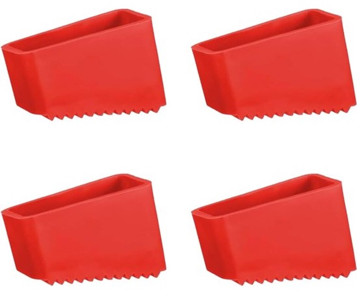 4 Beschermkappen voor Ladders en Trappen - Rubber Voeten voor Extra Stabiliteit