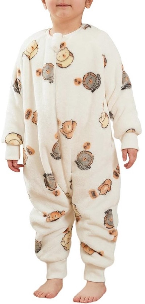 Baby Pyjamas Flannel Slaapzak met Voeten 3.0 Tog Jumpsuit voor Kinderen