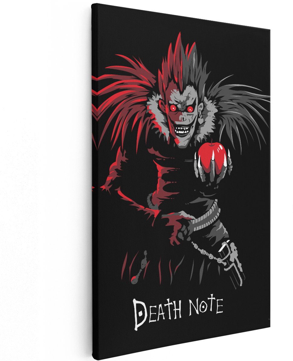 Artaza Canvas Schilderij Ryuk - 120x180 cm - Groot - Wanddecoratie Death Note Anime - Muurdecoratie Shinigami - Schilderijen Slaapkamer Jongen