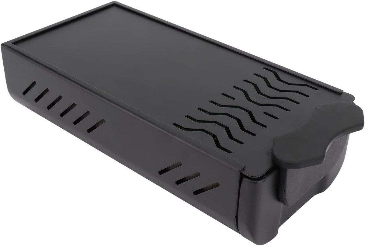 Koffiedikbak Lade - Koffiedikcontainer Bak - Koffiedik Verwerken - Afneembaar Ladeontwerp - 27 x 13 x 7 cm - Zwart