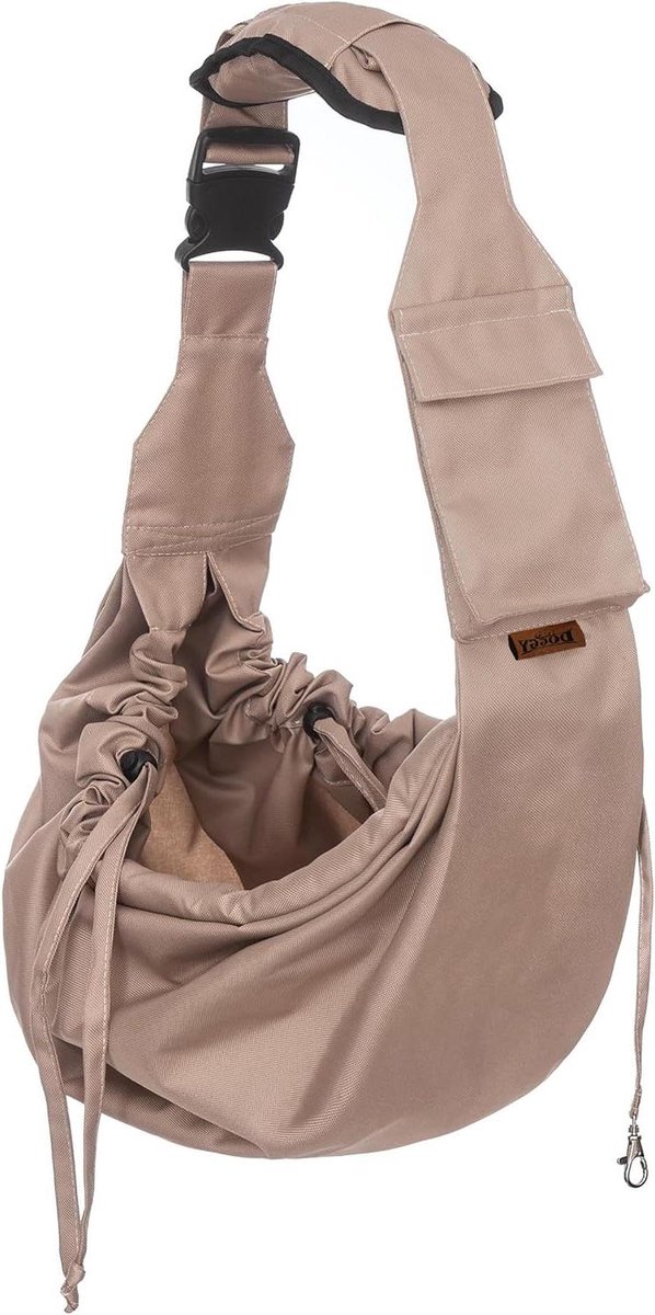 Draagtas Huisdier - Reistas Kat Hond - Veilig Vervoer - Ademend Materiaal - 50 x 65 cm - Beige