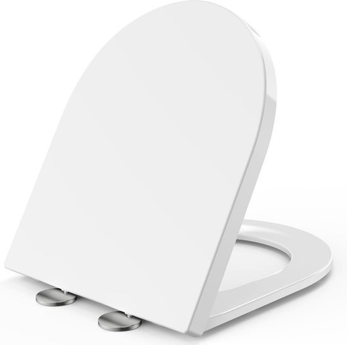 Toiletdeksel met Softclose Mechanisme - Korte D-Vorm, 430 x 360 mm - Stijlvolle en Duurzame WC-bril voor Gezinnen