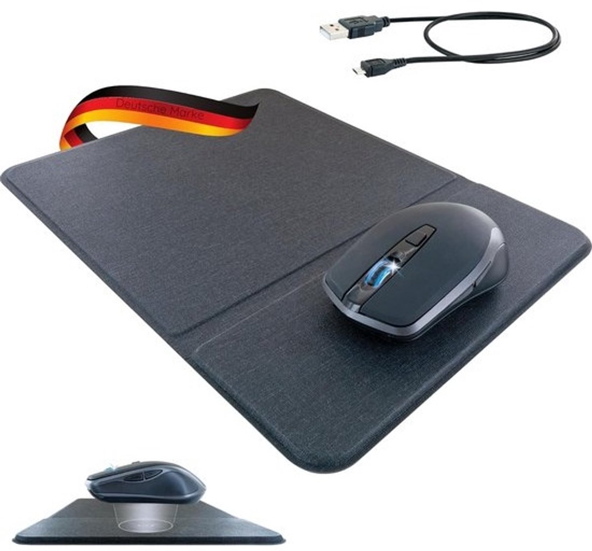 Draadloos Opladen Muismat met Draadloze Muis en Instelbare DPI