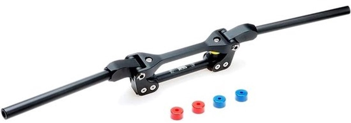 Flex Stuur - Motor Stuur - Avontuurlijk Rijden - Schokabsorberend Ontwerp - 22 mm - Zwart