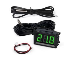 FBBULES Digitale Thermometer met Sonde Waterbestendig 12V Water Temperatuur Monitor voor Koelkast Freezer Aquarium - ShopVlot