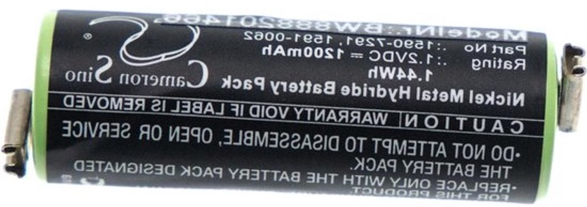 Vervangingsbatterij voor Moser scheerapparaten 1590-7291, 1591-0062 en 1591-0067 – 1200 mAh, 1.2 V, NiMH
