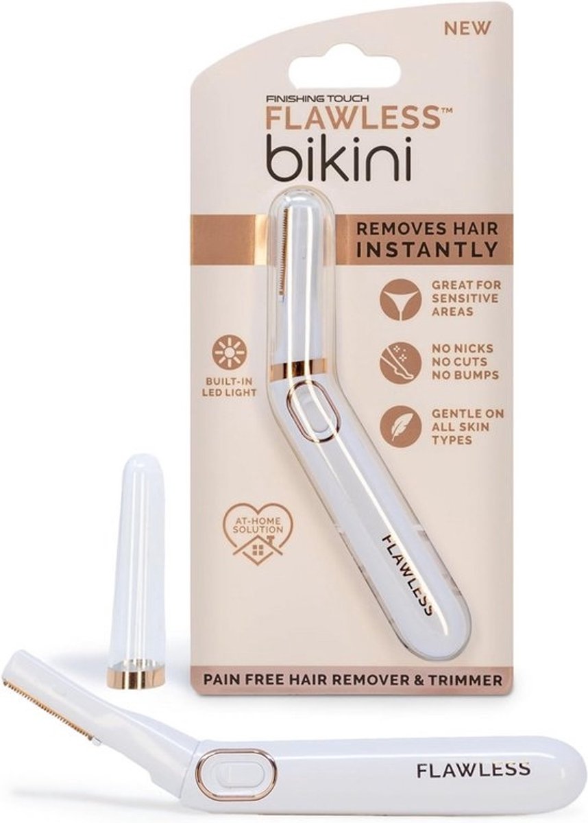 Bikini Trimmer Vrouwen - Ontharingsapparaat Bikini - Intieme Verzorging - Geen Scheerwondjes - 1 AAA Batterij - Wit