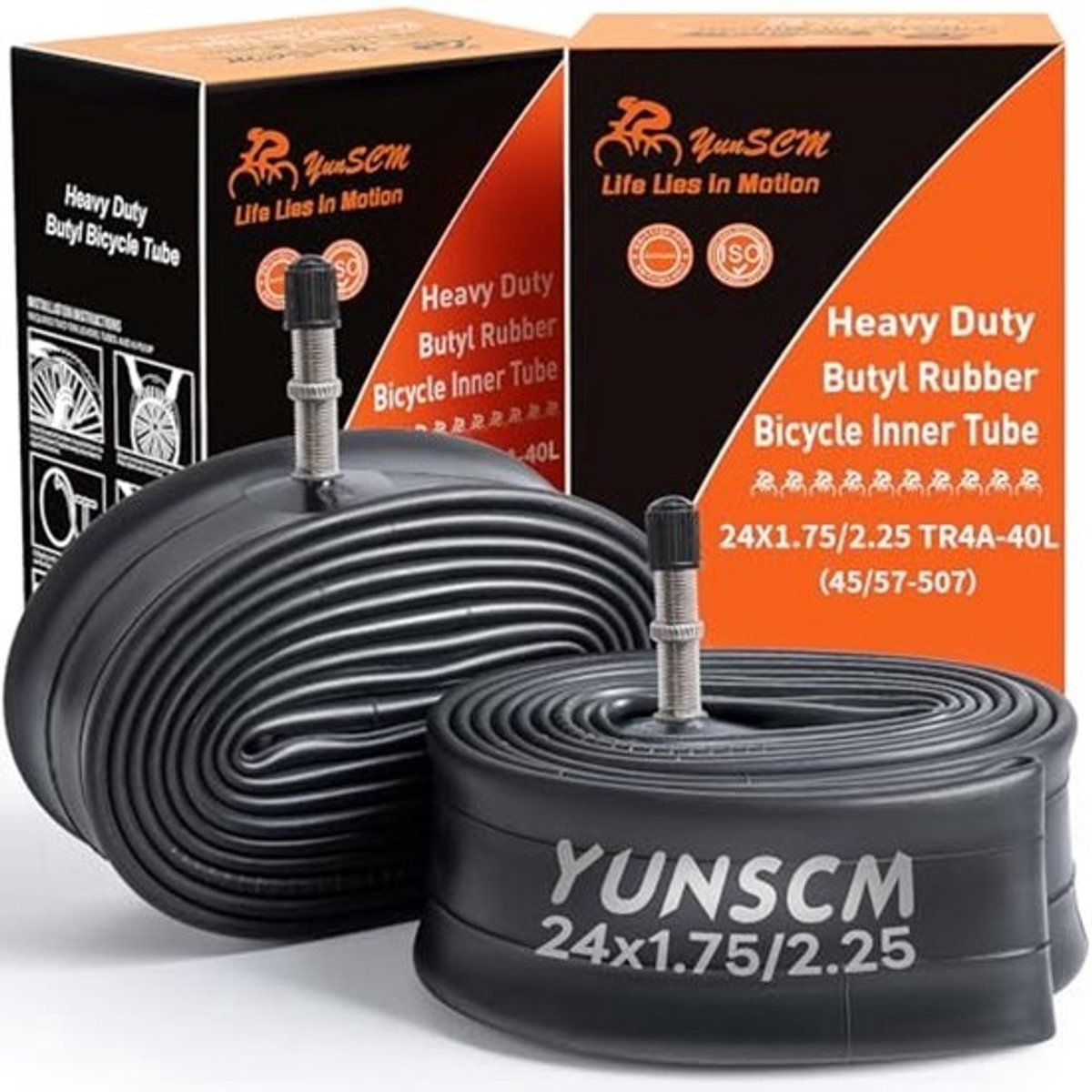 Verdikte Binnenband 24 inch - 2 Stuks voor Fietsen 24X1.75/1.95/2.125/2.25 AV32mm Ventil
