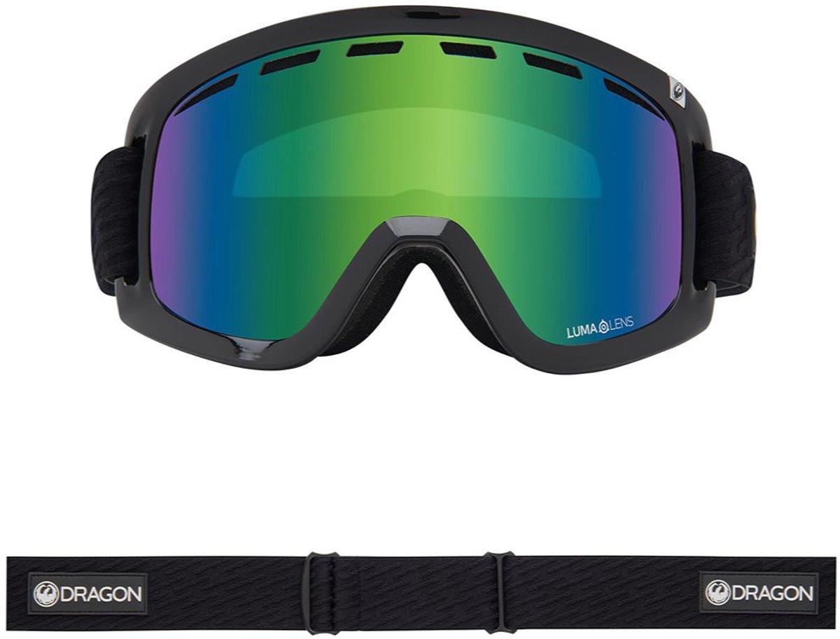 Dragon Alliance D1 OTG Skibril - Icon Green/Green Ionized & Flash Blue