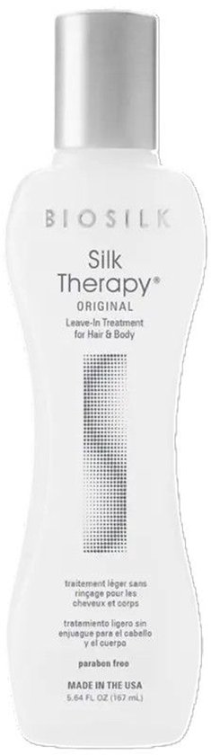 Biosilk Silk Therapy Original leave-in treatment voor haar en lichaam. 167 ml.