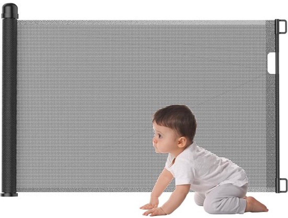 Uitrekbaar Rolhek voor Trappen en Deuren - Baby- en Huisdierbeveiliging