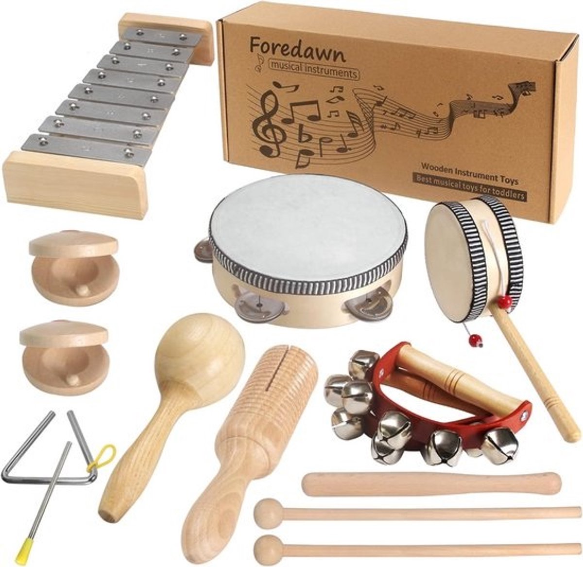 Houten Muziekinstrumenten Set voor Kinderen