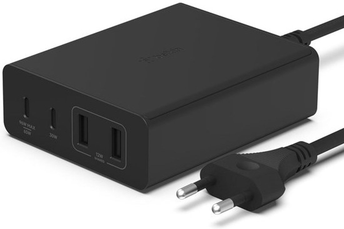 Krachtige 108W USB GaN Desktop Oplader met 4 Poorten