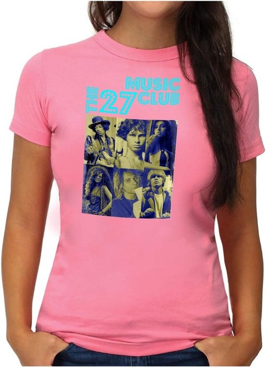 Dames T-Shirt Muziekclub RIP Muzikanten Vintage - Katoen - Maten S t/m XXL