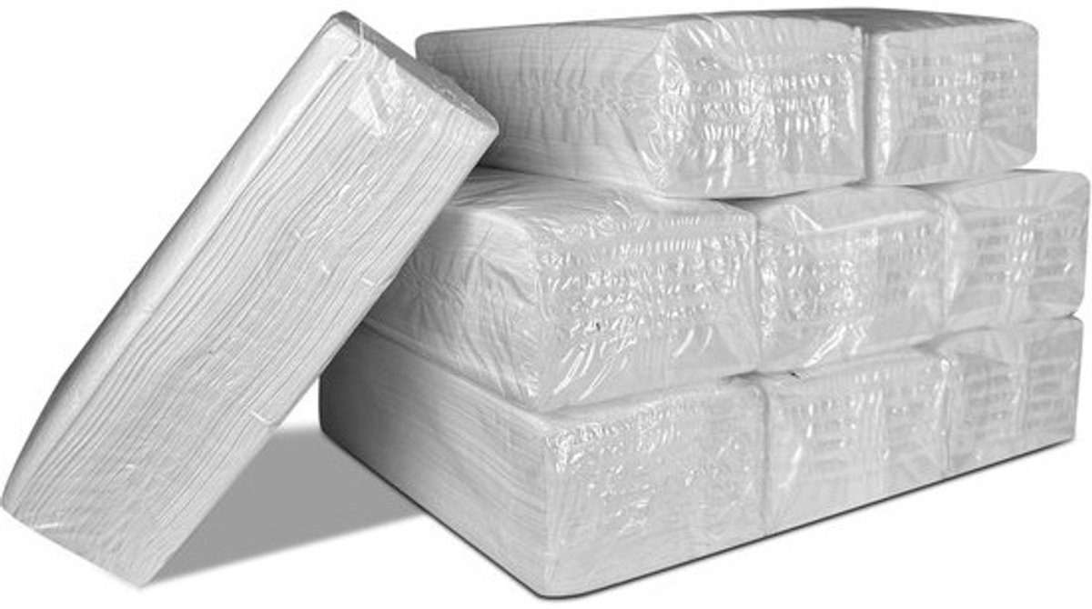 Papieren Keukenrol Tissues, Extra Sterk Dubbellaags, 9 Rollen x 150 Vel (Totaal 1350 Vellen)