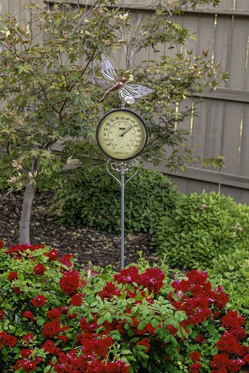 Waterdichte Buiten Thermometer op Stengel - Tuin & Terras Weerstation