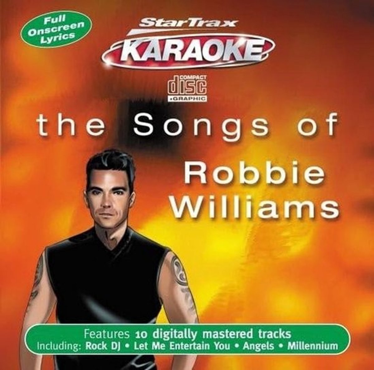 Karaoke CD met Nummers van Robbie Williams inclusief Hits