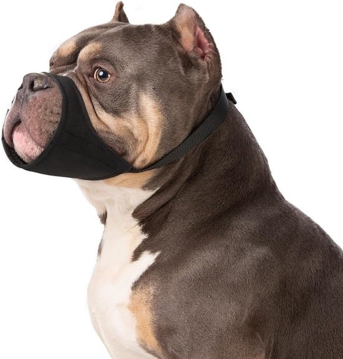 Zachte hondenmuilkorf voor middelgrote en grote honden zoals Pitbulls, Rottweilers en Bulldogs - Voorkom bijten en blaffen tijdens het trimmen