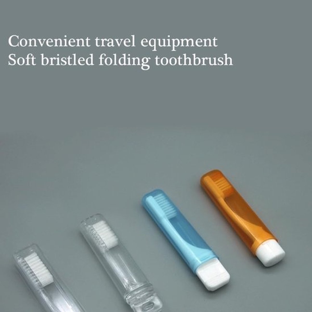 Opvouwbare Tandenborstel - Reis Tandenborstel - Hygiënisch Reizen - Ruimtebesparend Ontwerp - 15 cm Lengte - Blauw