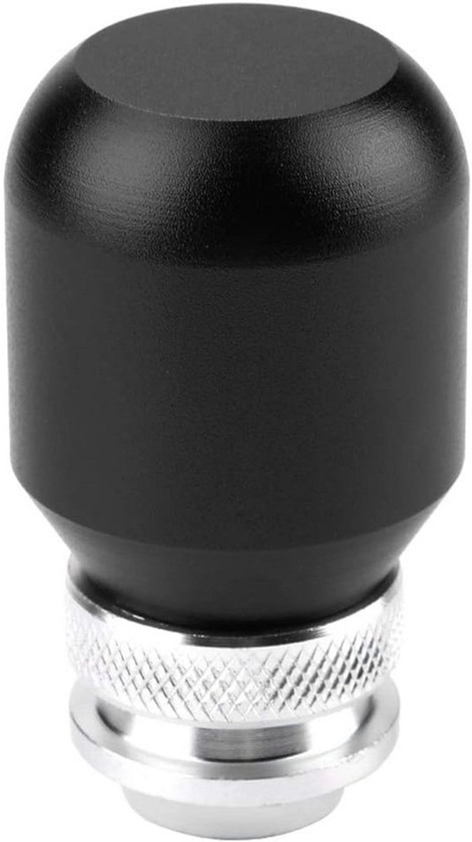 Universele Metalen Versnellingspookknop Handgeschakeld - Inclusief 8/10/12mm Adapters (Zwart)