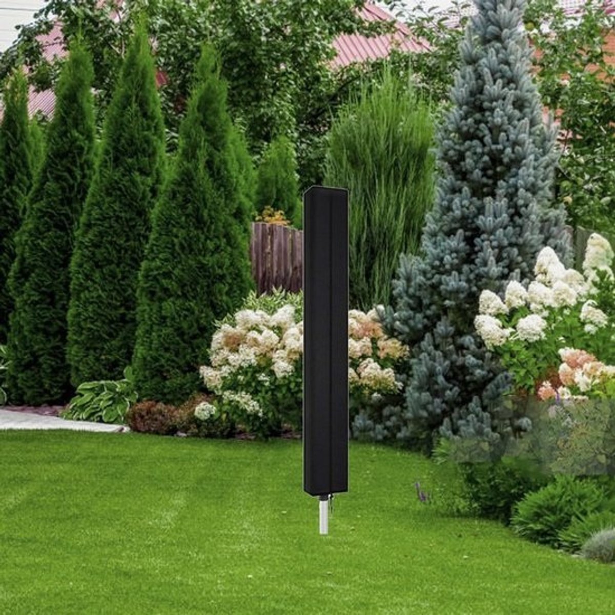 Droogmolen Hoes - Beschermhoes Standaard - Kleding Drogen - Universele Pasvorm - 168 cm Hoog - Zwart